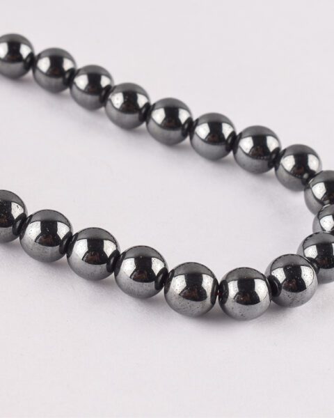Hematite Grey Smooth Round Approx 4mm 38 cm Strand