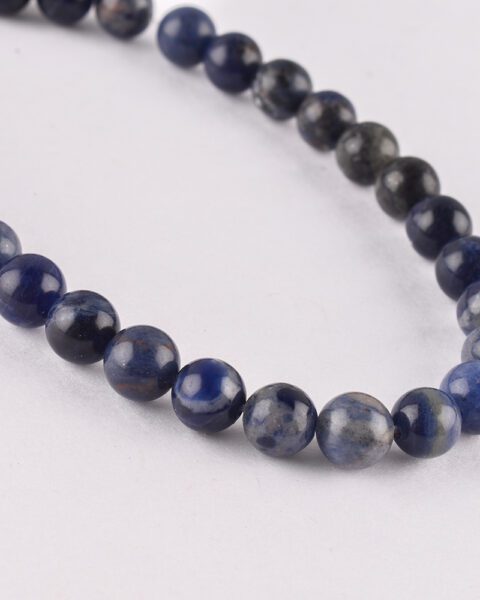 Sodalite Dark Smooth Round Approx 8mm 38 cm Strand