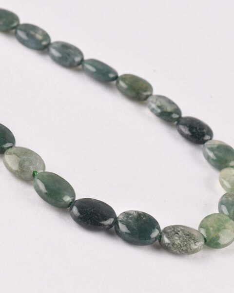 Moss Agate Tumble Approx 4 - 10mm 38 cm Strand