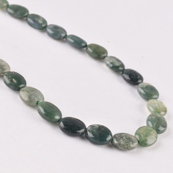 Moss Agate Tumble Approx 4 - 10mm 38 cm Strand