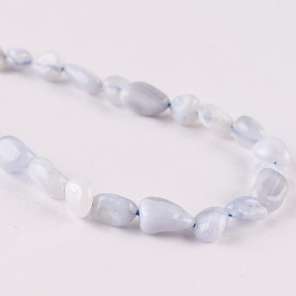 Blue Lace Agate Tumble Approx 4 - 10mm 38 cm Strand