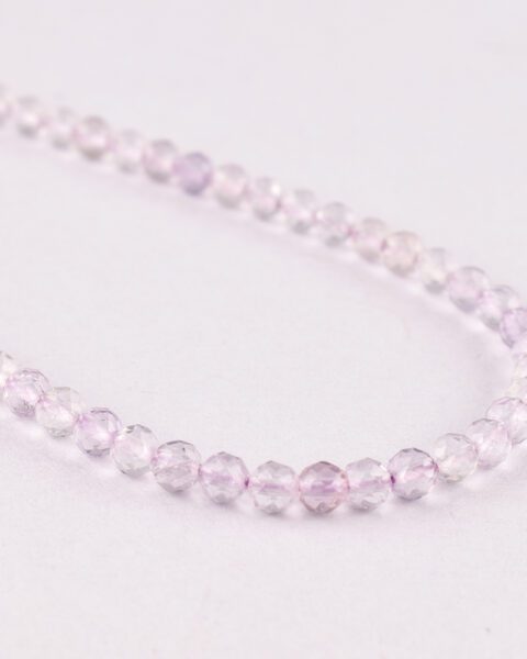 Pink Amethyst Faceted Round Approx 3mm Beads Approx 38 cm Strand
