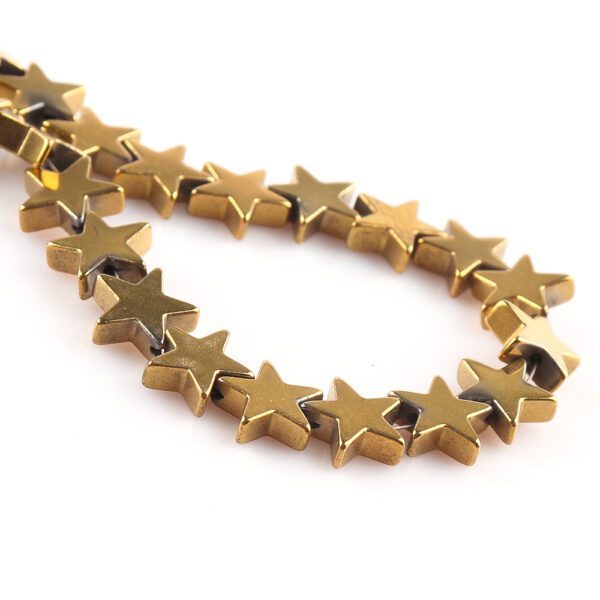 Hematite Star Stand Approx 8x8mm 20 Cm