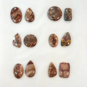Butterfly Jasper Mixed Shape Cabochons 2pcs - Select Your Own