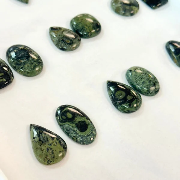 Kambaba Jasper Mixed Shape Cabochons 2pcs - Select Your Own - Image 4