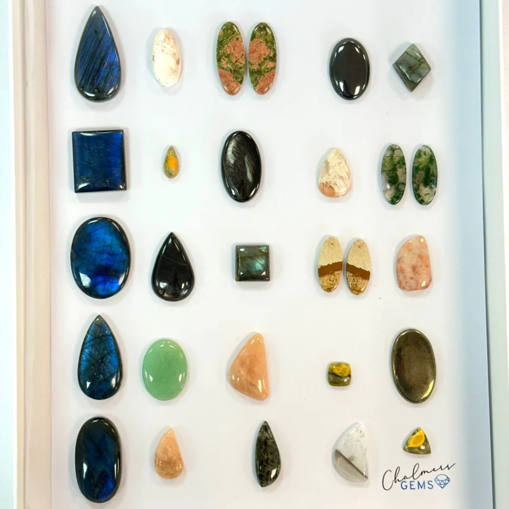 Mixed Gemstone Cabochons 5pc - Select Your Own