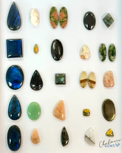 Mixed Gemstone Cabochons 5pc - Select Your Own