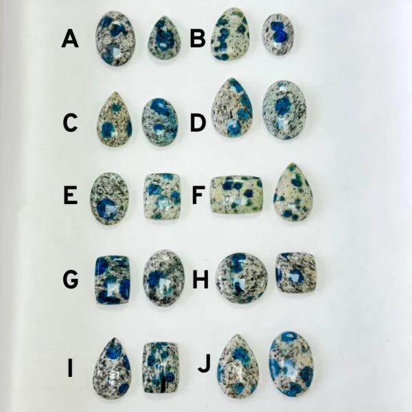 K2 Jasper Mixed Shape Cabochons 2pcs - Select Your Own - Image 3