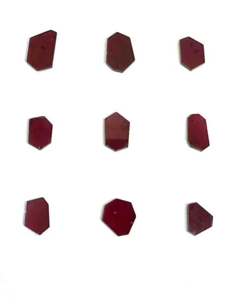 Garnet Geometric Slices Mixed Sizes - Select your own