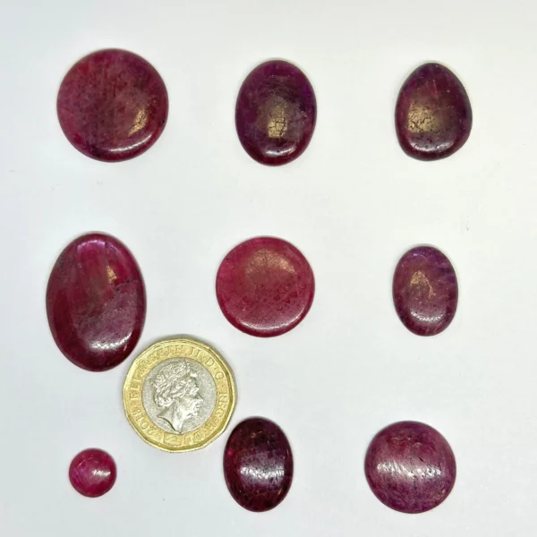 Ruby Cabochons Mixed Sizes - Select your own - Image 2