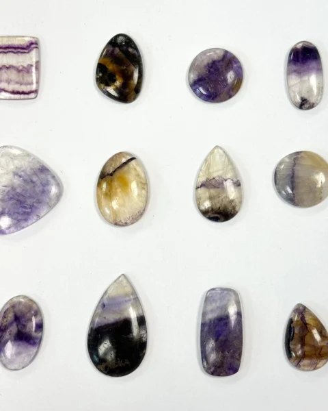 Blue John Cabochons Mixed Sizes - Select your own