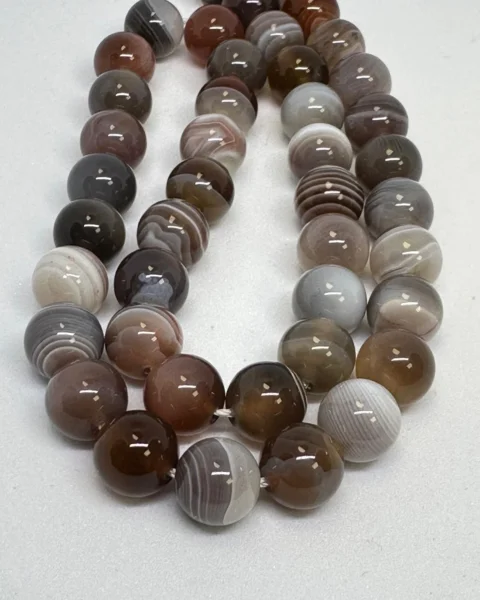 Botswana Agate Smooth Round Approx 8mm Beads Approx 40cm Strand