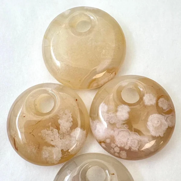 Flower Agate Pendant Approx 30mm 1pc - Image 2