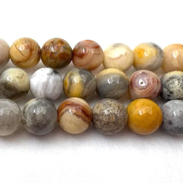 Crazy Agate Smooth Round Approx 6mm Beads Approx 39cm Strand - Image 3