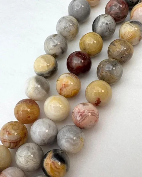 Crazy Agate Smooth Round Approx 8mm Beads Approx 40cm Strand