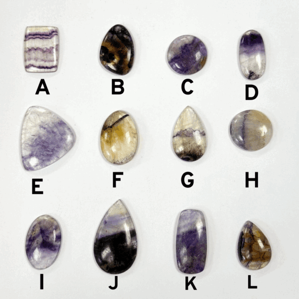 Blue John Cabochons Mixed Sizes - Select your own - Image 2