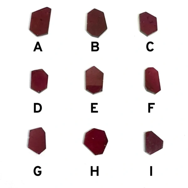 Garnet Geometric Slices Mixed Sizes - Select your own - Image 3