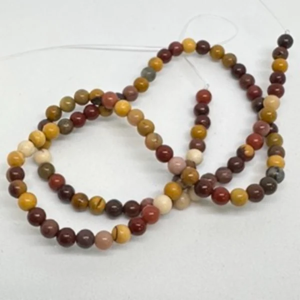 Mookaite Smooth Round Beads Approx 8mm 38cm strand