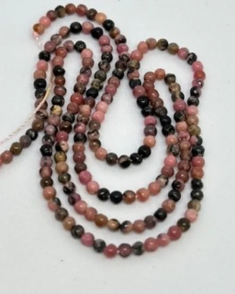 Rhodonite Smooth Round Beads Approx 2mm 38cm Strand