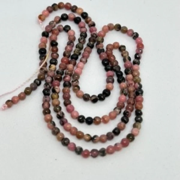 Rhodonite Smooth Round Beads Approx 2mm 38cm Strand