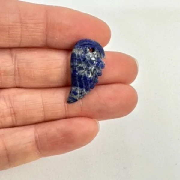 Lapis Lazuli Wing Pendant Approx 24mm 1pc