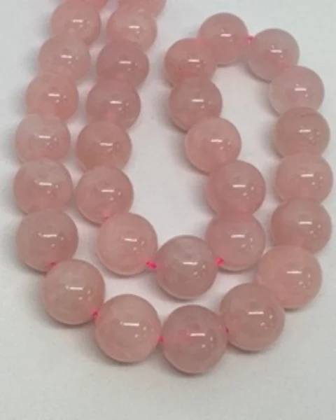 Rose Quartz Smooth Round Beads Approx 12mm 38cm Strand