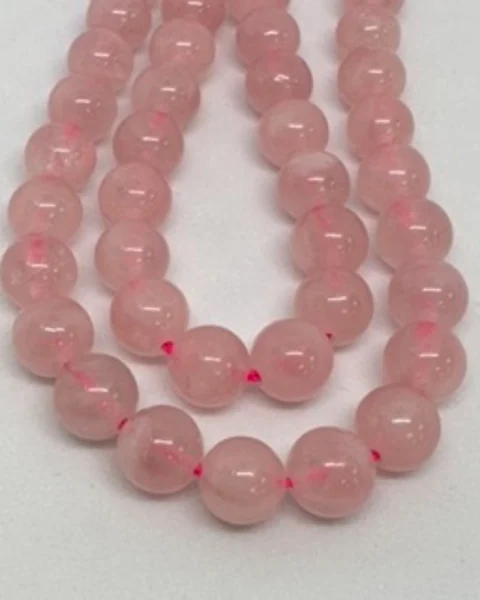 Rose Quartz Smooth Round Beads Approx 8mm 38cm Strand