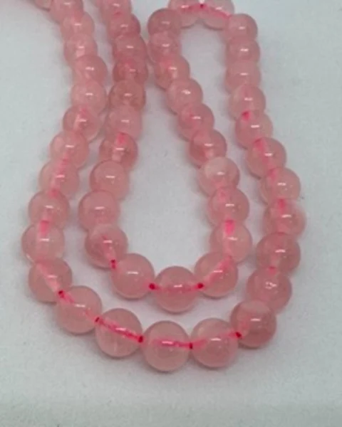 Rose Quartz Smooth Round Beads Approx 6mm 38cm Strand