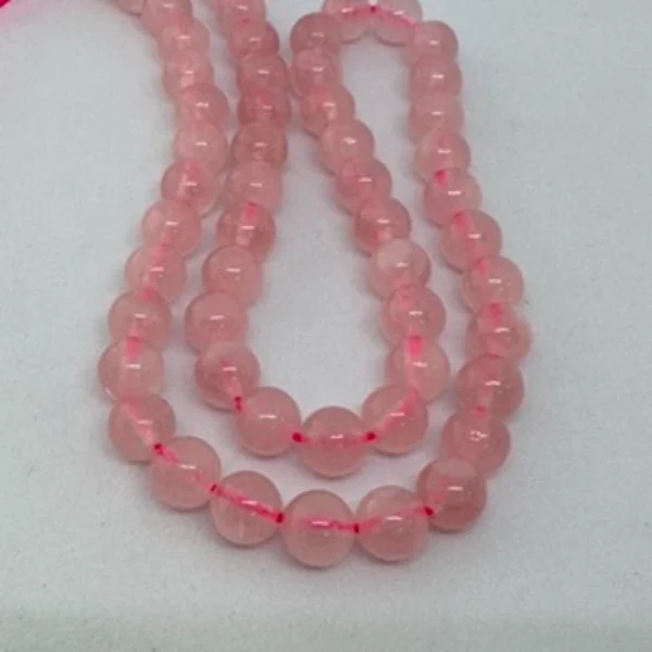Rose Quartz Smooth Round Beads Approx 6mm 38cm Strand