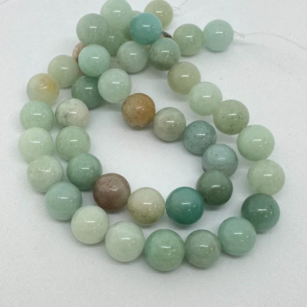 Multi Amazonite Smooth Round Beads Approx 8mm 38cm Strand