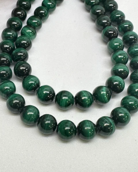 Premium Malachite Smooth Round Beads Approx 6mm 38cm Strand