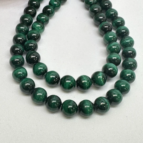 Premium Malachite Smooth Round Beads Approx 6mm 38cm Strand