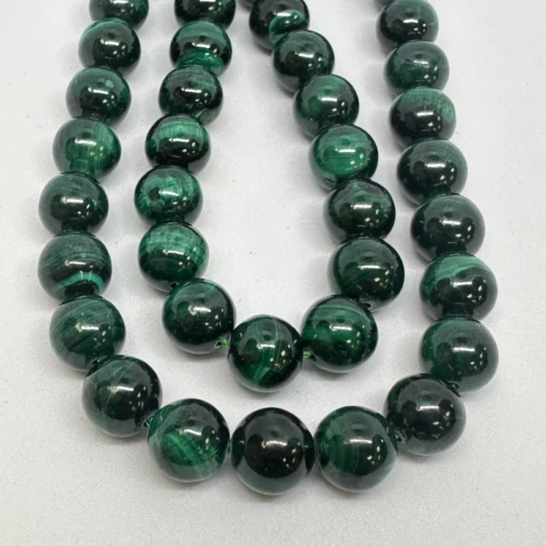 Premium Malachite Smooth Round Beads Approx 8mm 38cm Strand