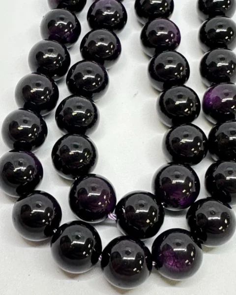 Purpurite Smooth Round Beads Approx 8mm 38cm Strand