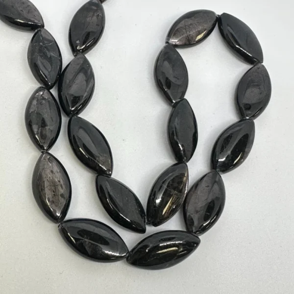 Hypersthene Puffy Marquise Beads Approx 10 x 20mm 38cm Strand