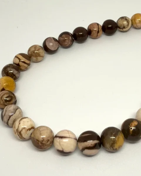 American Wooden Jasper Smooth Round Beads Approx 10mm 38cm Strand CHINA