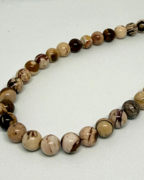 American Wooden Jasper Smooth Round Beads Approx 8mm 38cm Strand CHINA
