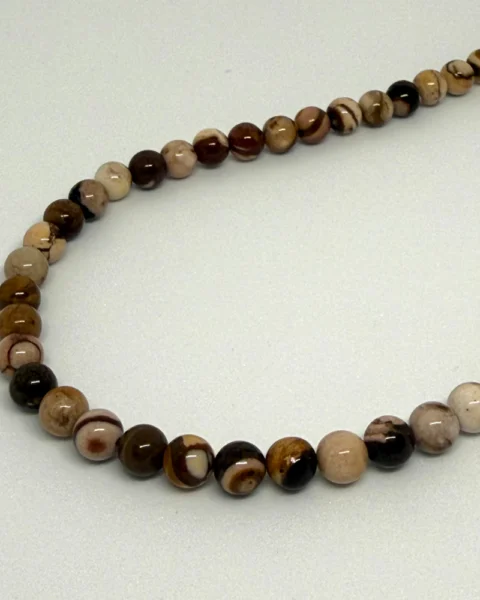American Wooden Jasper Smooth Round Beads Approx 6mm 38cm Strand CHINA