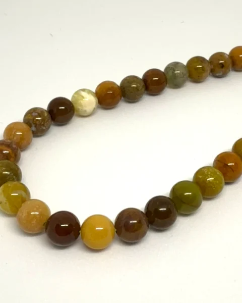 Mixed Green Opal Smooth Round Beads Approx 8mm 38cm Strand CHINA