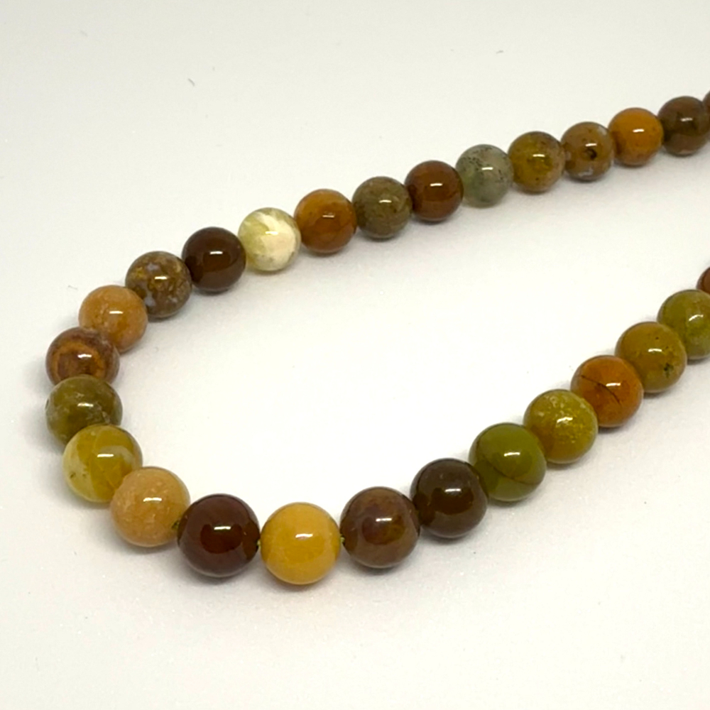 Mixed Green Opal Smooth Round Beads Approx 8mm 38cm Strand CHINA