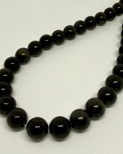 Rainbow Obsidian Smooth Round Beads Approx 10mm 38cm Strand CHINA