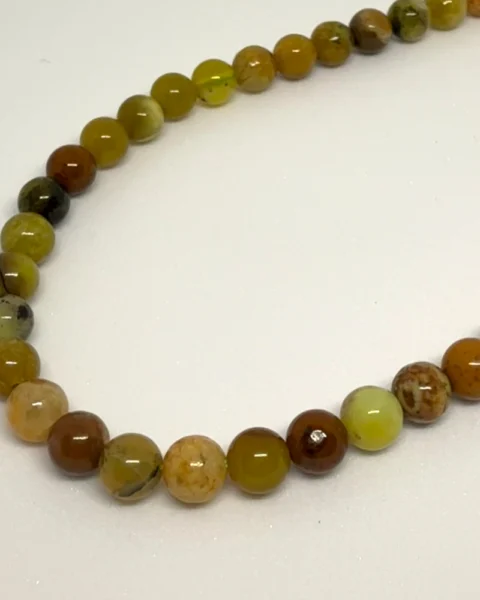 Mixed Green Opal Smooth Round Beads Approx 6mm 38cm Strand CHINA