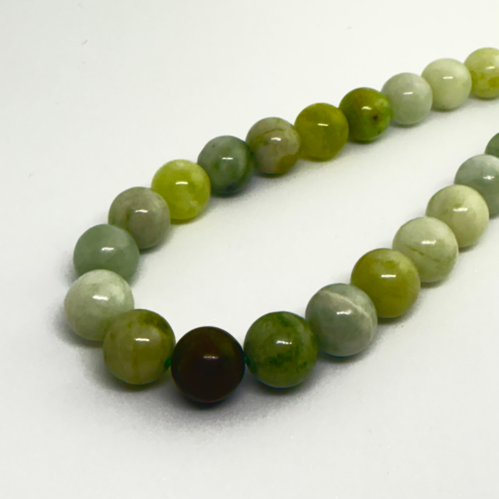 Bowenite Smooth Round Beads Approx 10mm 38cm Strand CHINA