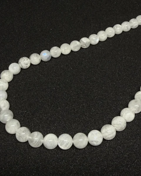 White Moonstone Smooth Round Beads Approx 6mm 38cm Strand CHINA