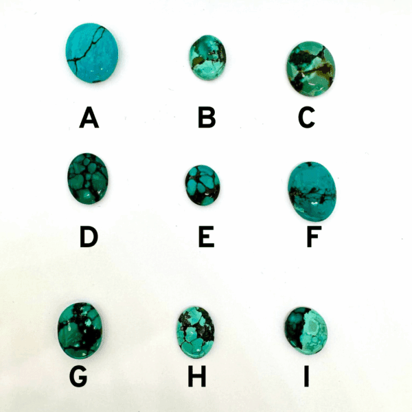Tibetan Turquoise Cabochons Mixed Sizes - Select your own - Image 2