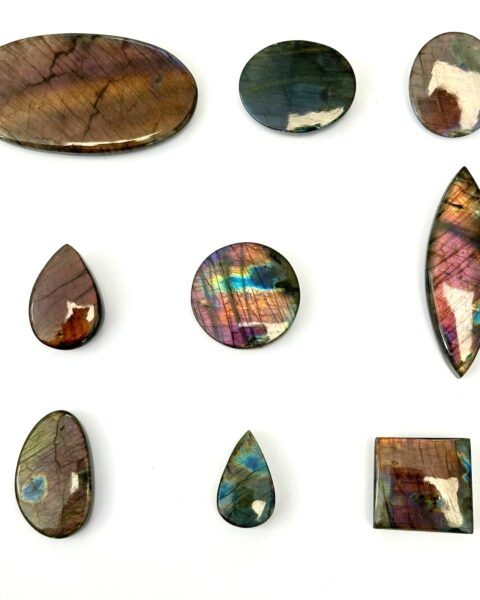 Spectrolite Cabochons Mixed Sizes - Select your own