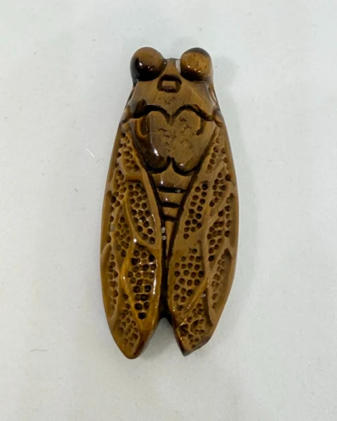 Tigers Eye Carved Moth Approx 4.5cm