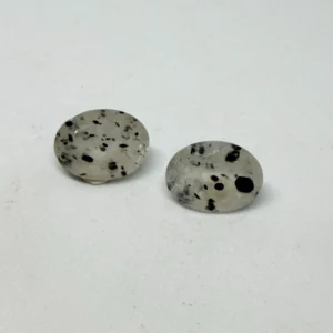 Included Spotty Quartz ( Mica Inclusions) Faceted Oval Approx 16 x 12mm 1pc