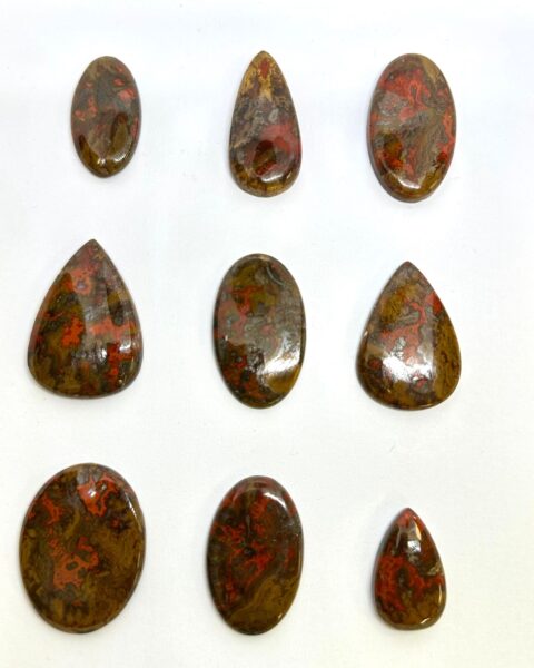 Seam Agate Cabochons Mixed Sizes - Select your own