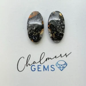 Malingano Jasper Mixed Shape Cabochons Approx 15 -25mm Pair